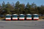 Poslední brněnské autobusy B931 ve vozovně Slatina